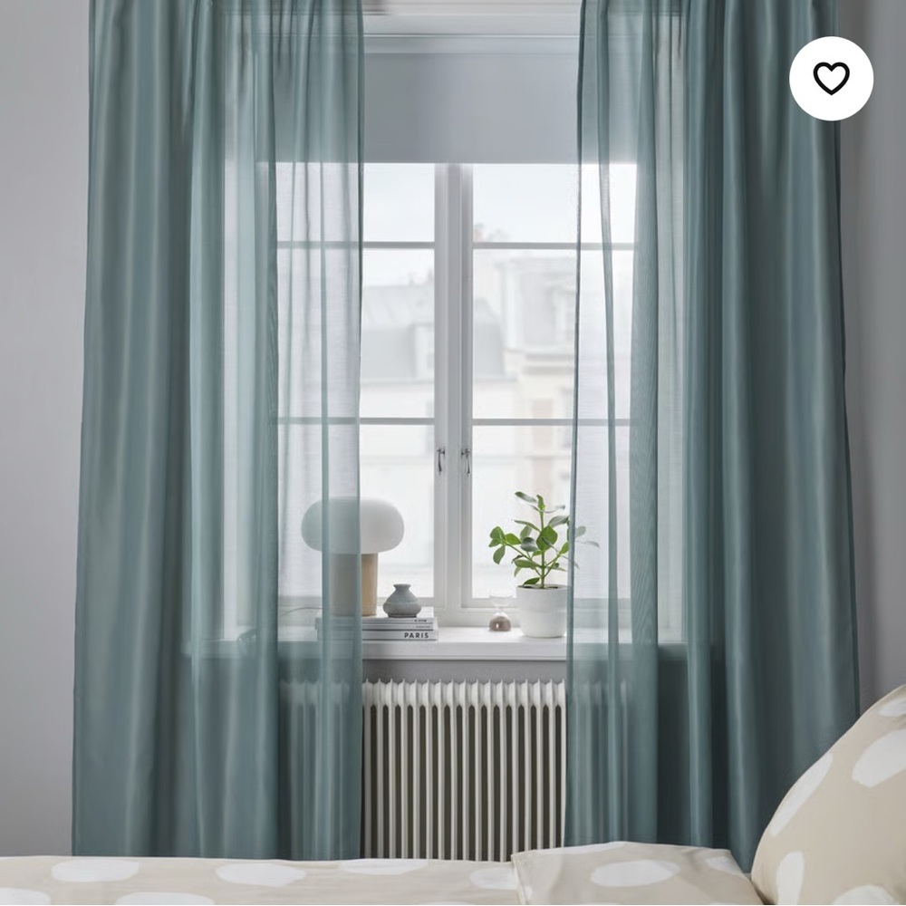 IKEA STENFRÖ turquoise blue Accent Curtains for a Modern Touch